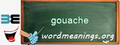 WordMeaning blackboard for gouache